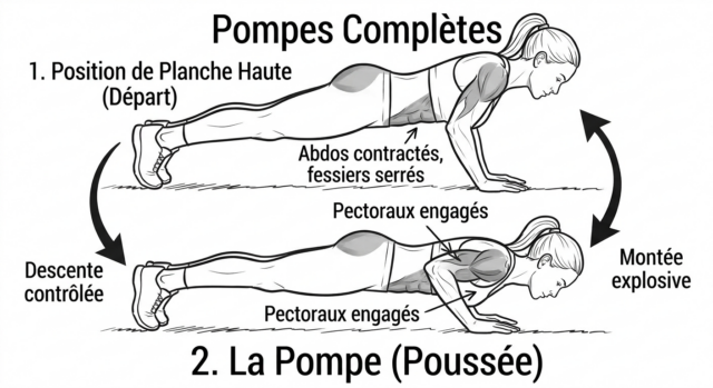 Réaliser des Pompes complétes