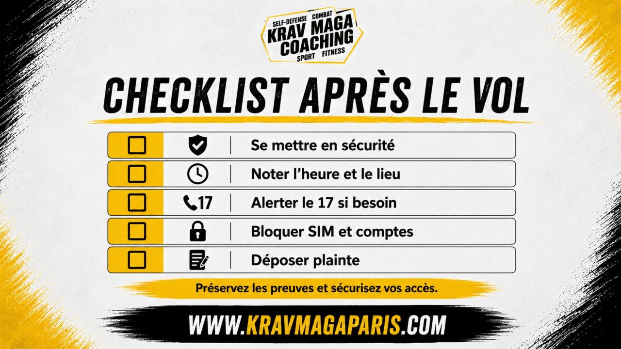 Check-list après vol de téléphone