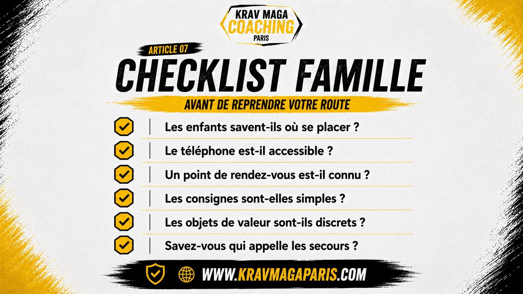 Bons réflexes familiaux après l’incident.